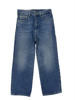 PALM ANGELS CURVED DENIM PANTS